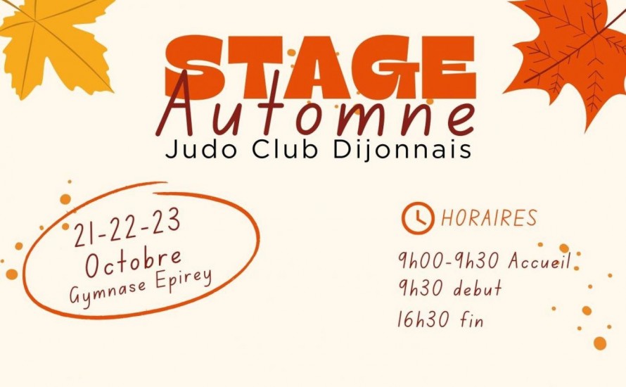 STAGE D'AUTOMNE | 21-23 OCTOBRE 2024 | Epirey